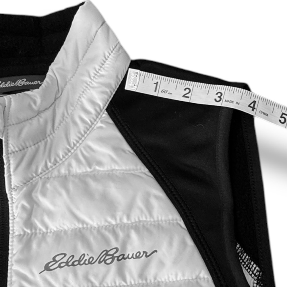 Eddie Bauer Emberlite Hybrid Vest White Black Stretch 100g Thermafill Women’s S - Picture 6 of 11